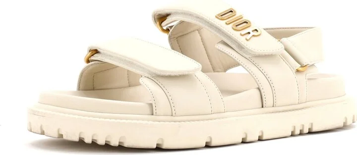 Christian Dior Women's DiorAct Slide Sandals Leather