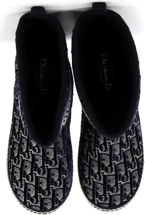 Christian Dior Women's Granville Espadrille Boots Velvet Oblique - Image 2