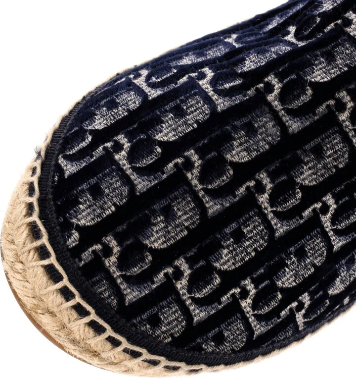 Christian Dior Women's Granville Espadrille Boots Velvet Oblique - Image 5