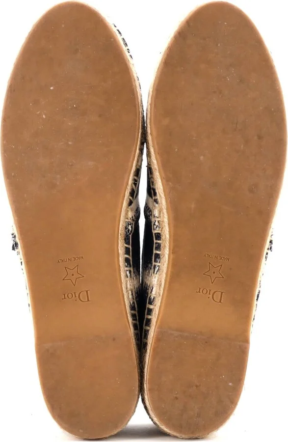 Christian Dior Women's Granville Espadrilles Embroidered Cotton - Image 4