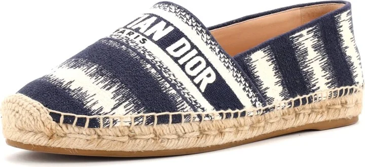 Christian Dior Women's Granville Espadrilles Embroidered Cotton
