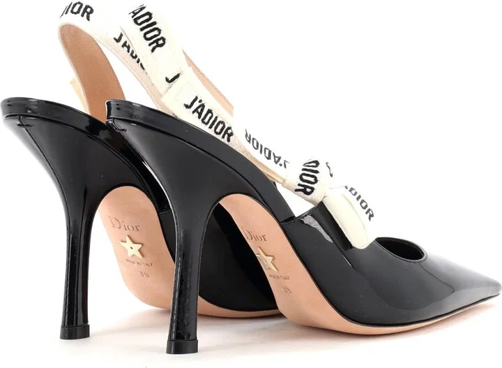 Christian Dior Women's J'Adior Slingback Pumps Patent 100 - Image 3