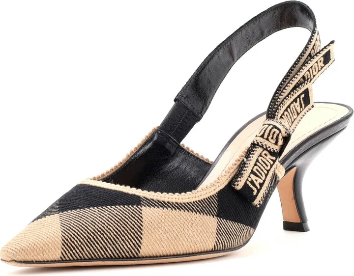 Christian Dior Women's J'Adior Slingback Pumps Printed Fabric 65