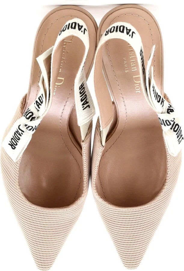 Christian Dior Women's J'Adior Slingback Pumps Technical Fabric 65 - Image 2