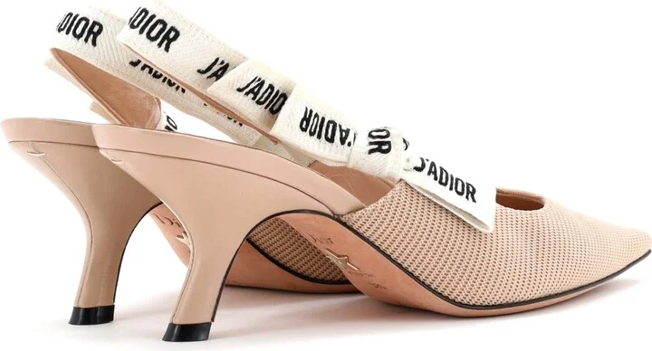 Christian Dior Women's J'Adior Slingback Pumps Technical Fabric 65 - Image 3