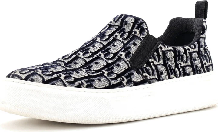 Christian Dior Women's Solar Slip-On Sneakers Oblique Velvet