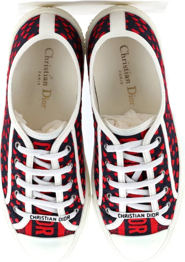 Christian Dior Women's Walk'N'Dior Sneakers Embroidered Canvas - Image 2