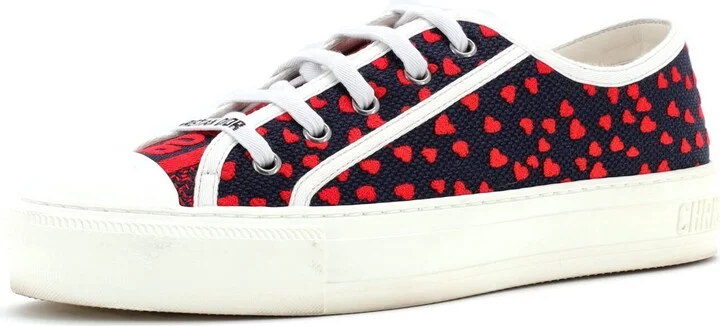 Christian Dior Women's Walk'N'Dior Sneakers Embroidered Canvas