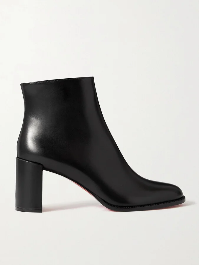 Christian Louboutin - Adoxa 70 Leather Ankle Boots - Black