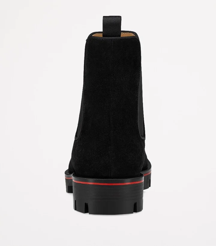 Christian Louboutin Alpinosol Veau Velour Chelsea Boots - Image 4