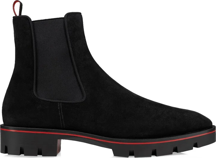 Christian Louboutin Alpinosol Veau Velour Chelsea Boots