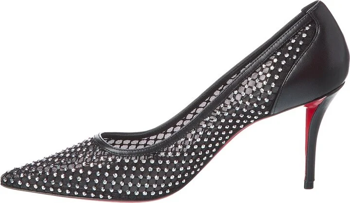 Christian Louboutin Apostropha 80 Mesh & Leather Pump - Image 2