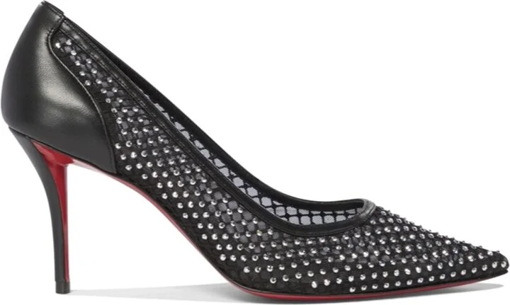 Christian Louboutin Apostropha Mesh Strass Pump - Image 2
