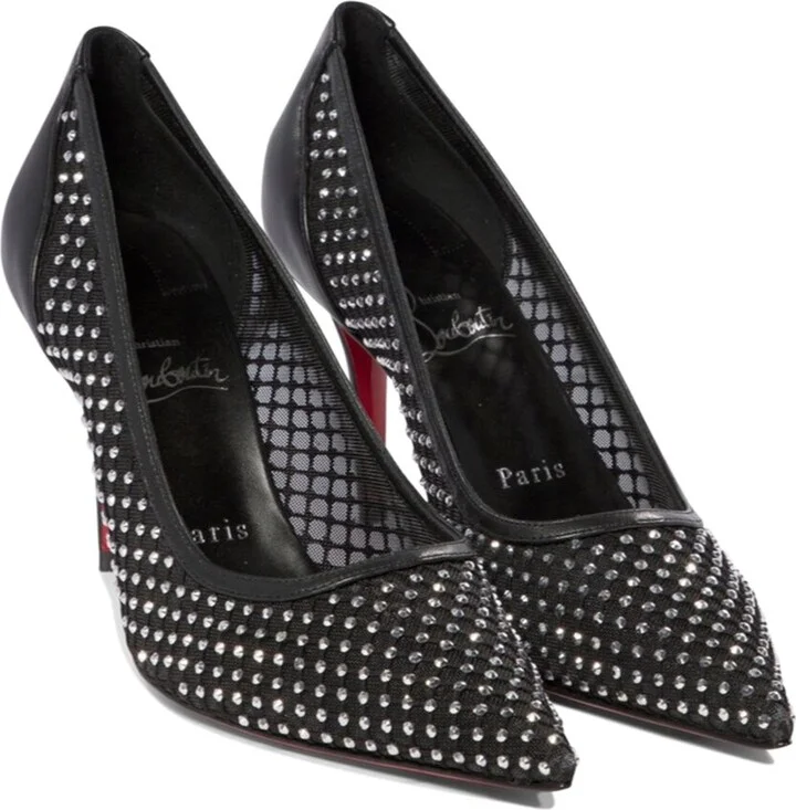 Christian Louboutin Apostropha Mesh Strass Pump