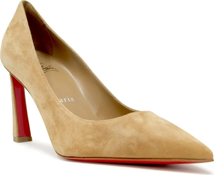 Christian Louboutin Beige Condora Suede 85 Pumps - Image 2