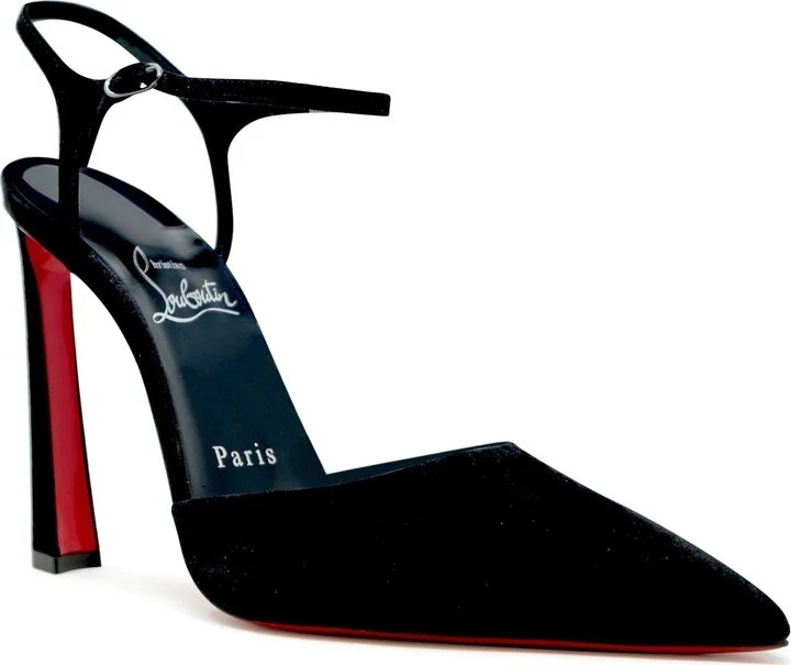 Christian Louboutin Black Condora Riviera Suede 100 Pumps - Image 2