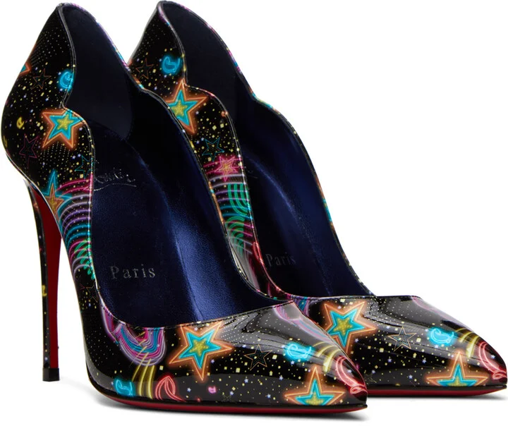 Christian Louboutin Black Hot Chick Heels - Image 4