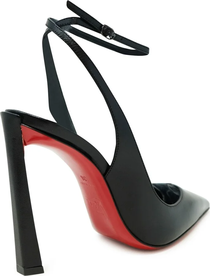 Christian Louboutin Black Kid/lining Condora Strap 100 - Image 3