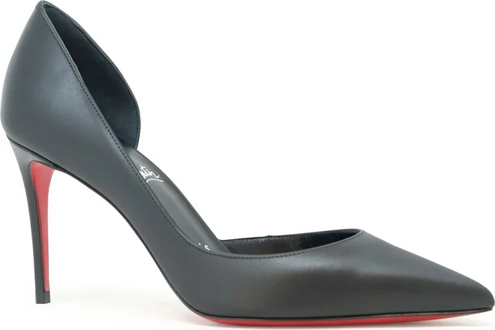 Christian Louboutin Black Leather Iriza 85 Pumps - Image 2