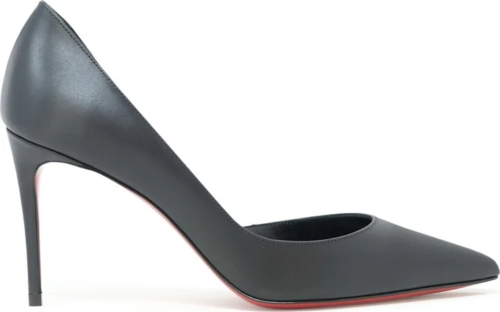 Christian Louboutin Black Leather Iriza 85 Pumps