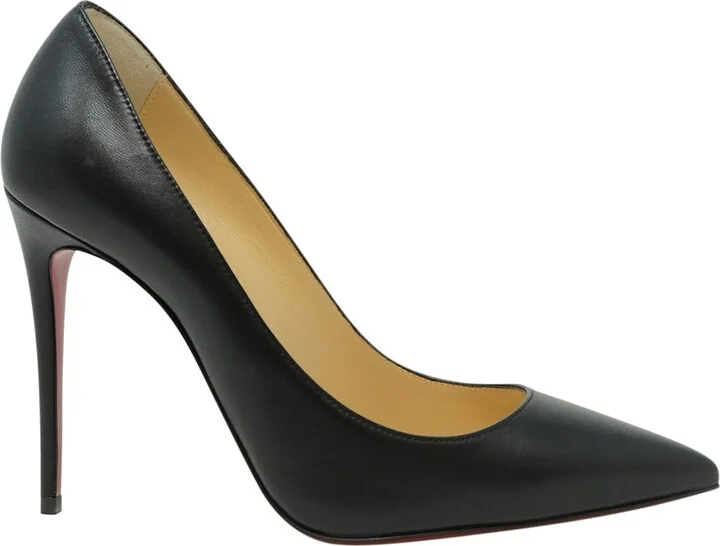Christian Louboutin Black Leather Kate 100 Pumps