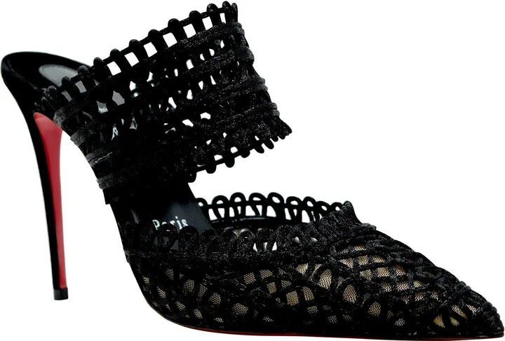 Christian Louboutin Black Patent Deia 100 Sandals - Image 2