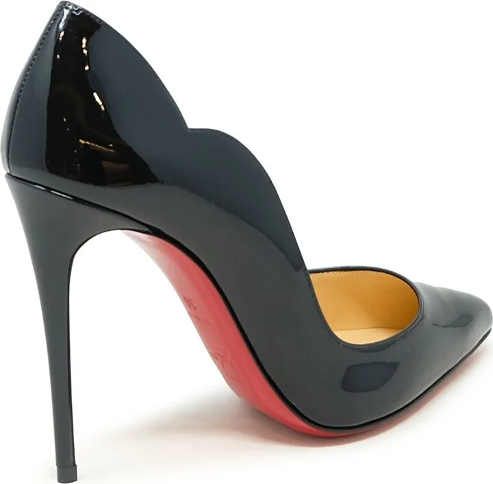 Christian Louboutin Black Patent Hot Chick 100 Pumps - Image 3