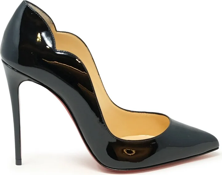Christian Louboutin Black Patent Hot Chick 100 Pumps