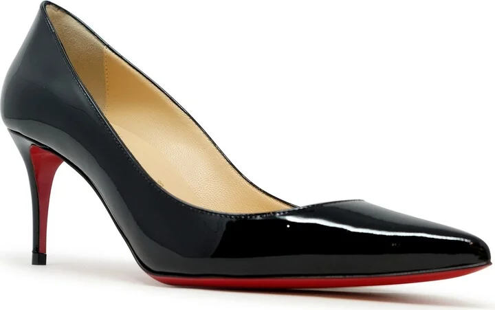 Christian Louboutin Black Patent Kate 70 Pumps - Image 2