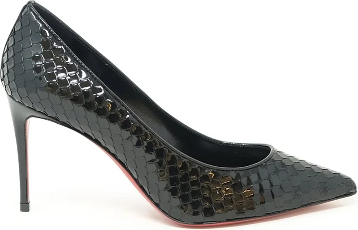 Christian Louboutin Black Patent Kate 85 Pumps