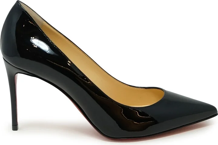 Christian Louboutin Black Patent Kate 85 Pumps