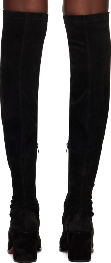 Christian Louboutin Black Stretchadoxa Botta Alta Boots - Image 2