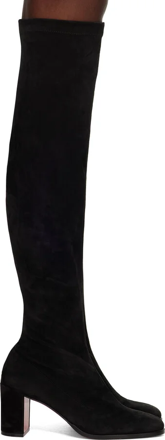 Christian Louboutin Black Stretchadoxa Botta Alta Boots