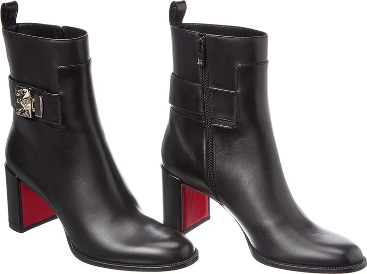 Christian Louboutin Booty Lock 70 Leather Bootie (Authentic Pre-Loved)