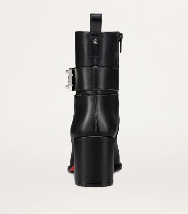 Christian Louboutin Booty Lock Calfskin Boots 70 - Image 3