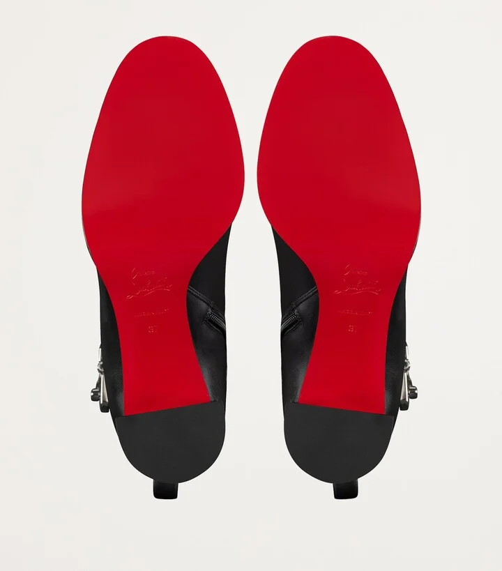 Christian Louboutin Booty Lock Calfskin Boots 70 - Image 4