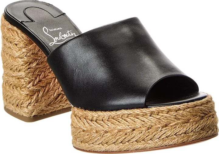 Christian Louboutin Calakala 85 Leather Mule