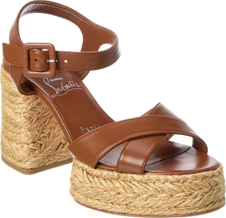 Christian Louboutin Calakala 85 Leather Sandal