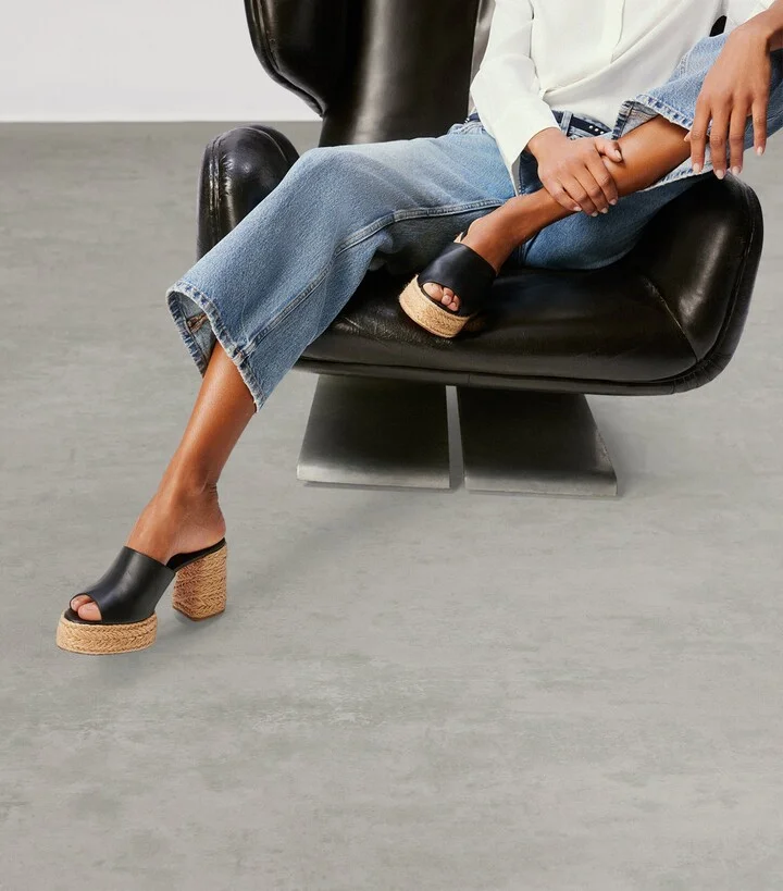 Christian Louboutin Calakala Leather Heeled Mules 85 - Image 2