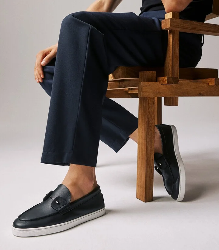 Christian Louboutin Chambeliboat Leather Boat Shoes - Image 2