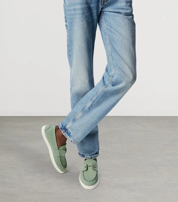 Christian Louboutin Chambeliboat Leather Boat Shoes - Image 2
