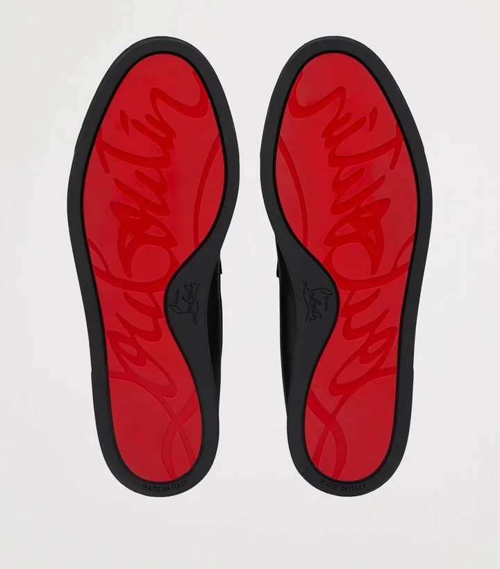 Christian Louboutin Chambeliboat Leather Boat Shoes - Image 4