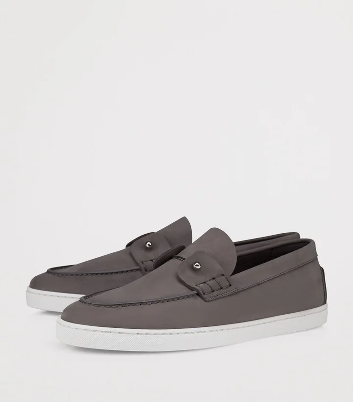 Christian Louboutin Chambeliboat Leather Boat Shoes - Image 2