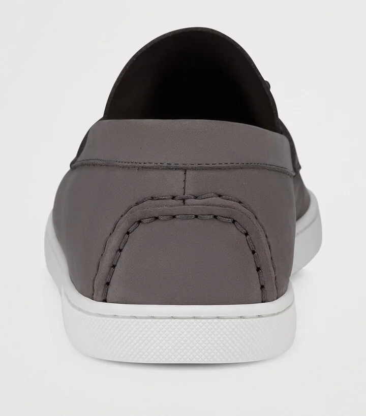 Christian Louboutin Chambeliboat Leather Boat Shoes - Image 4