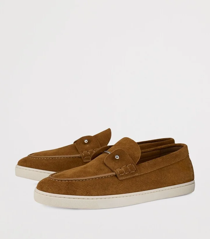 Christian Louboutin Chambeliboat Leather Boat Shoes - Image 2