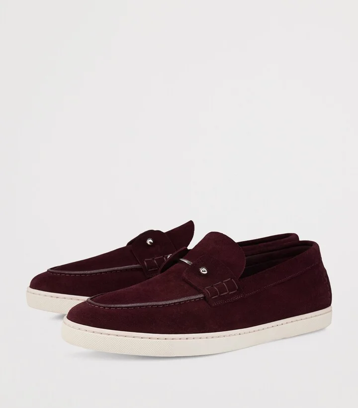 Christian Louboutin Chambeliboat Leather Boat Shoes - Image 2