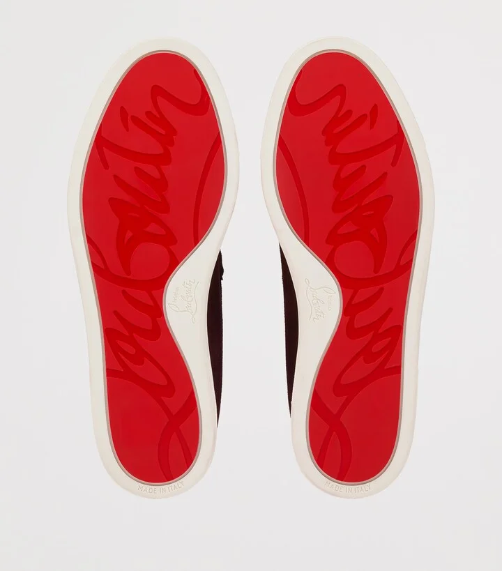 Christian Louboutin Chambeliboat Leather Boat Shoes - Image 4