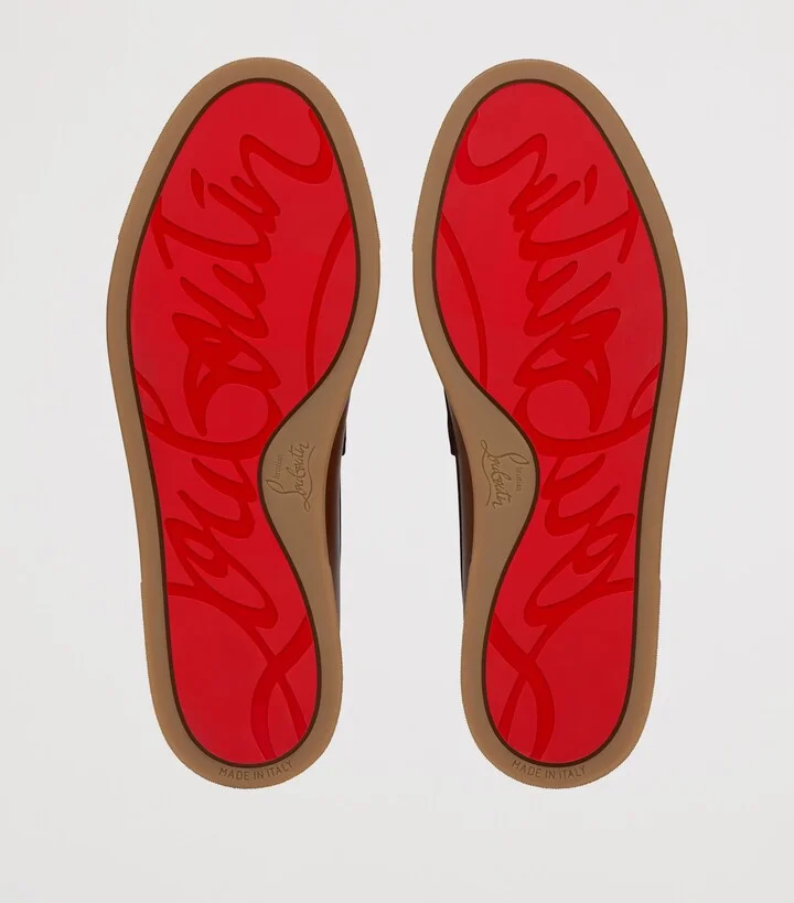 Christian Louboutin Chambeliboat Leather Boat Shoes - Image 4