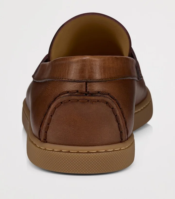 Christian Louboutin Chambeliboat Leather Boat Shoes - Image 5