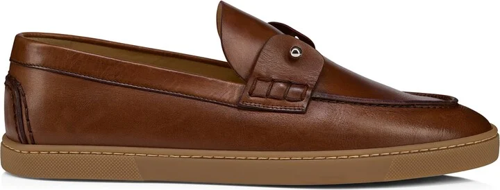 Christian Louboutin Chambeliboat Leather Boat Shoes
